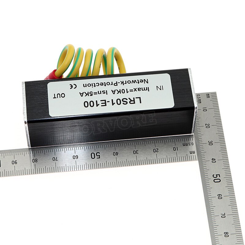 RJ45 220V 100M Network Monitoring Video Aignal Arrester SPD Computer Network Equipment Lightning Protection Thunder Preventer