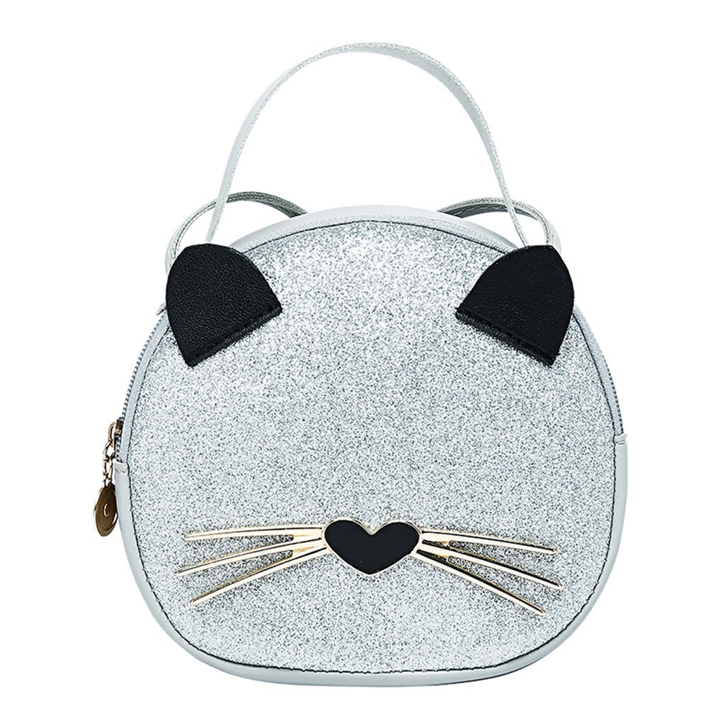 Luksus katteprint crossbody tasker til kvinder halv rund messenger taske pu læder håndtasker skuldertaske sac main femme #yj: Hvid
