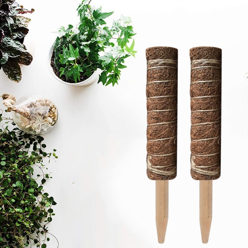 Support végétal Totem pôle Coir poteaux soutenir les plantes d'intérieur pour pousser vers le haut-utiliser des pôles de mousse individuellement ou ensemble