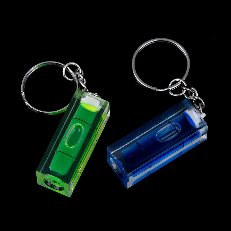 DIY Mini Bubble Level Spirit Level High Accuracy Inclinometer Liquid Level Indicator With Keychain