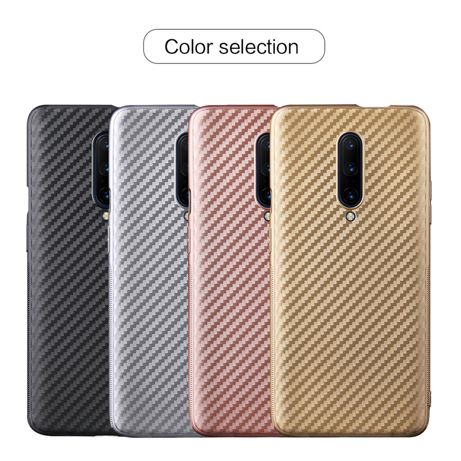 Carbon Fiber Case Voor Oneplus 7 7 Pro 1 + 7 Pro Case Soft Silicone ultradunne Cover Voor een Plus 6 5 5T 1 + 6 Shockproof Shell