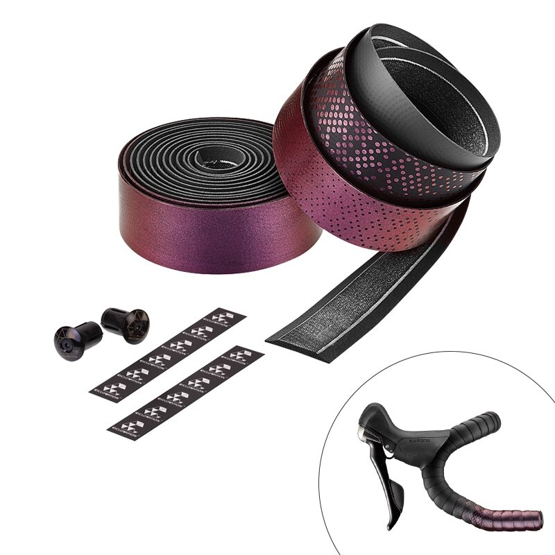 Ciclovation fiets stuurlint advanced stuurlint met leren touch racefiets accessoires fiets gel stuurlint wrap: Vuurfenix