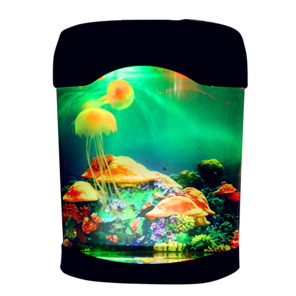 Aquarium Nachtlampje Lamp Led Licht Kunstmatige Seajelly Tank Zwemmen Mood Lamp Voor Thuis Bureau Decor Tb