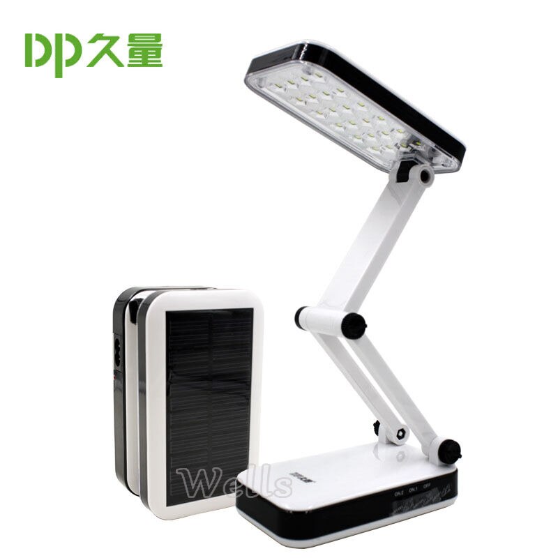 Led Tisch Lampe Solar batterie wiederaufladbare faltbare und Einstellbare Schreibtisch Lampen Mit 24 LEDs Lesen solar licht Ladung lampe AC220V