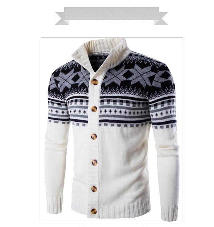 Høst vinter gensere herre ensfarget casual genser: Default Title