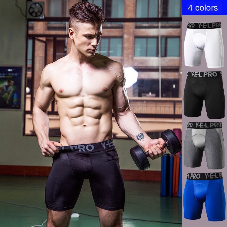 Männer Profi Sport kurze Hose Fitness Ausbildung Läuft Elastische Schnell Trocken Gittergewebe Atmungsaktive Smallclothes 1045