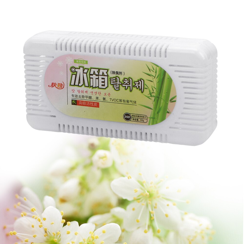 1Pcs Koelkast Deodorant Woonaccessoires Deodorant Doos Actieve Bamboe Houtskool Luchtreiniger Koelkast Geur remover: Jasmine