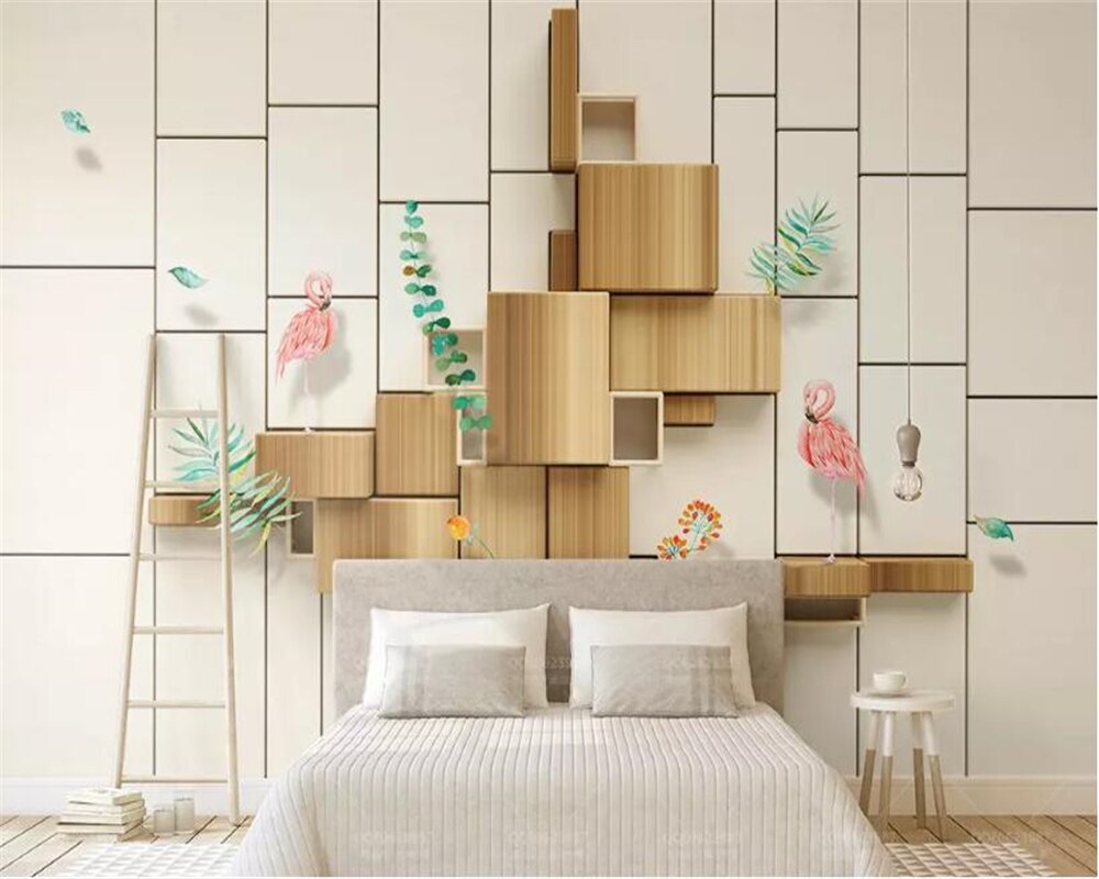 Beibehang Eenvoudige 3D muurschilderingen geometrische behang home decor TV 3d slaapkamer muurschildering achtergrond behang voor muren in rolls Vinyl muur