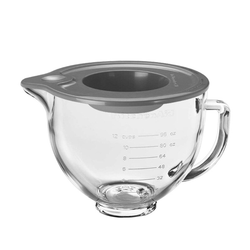 Kitchenaid – couvercle de bol en verre, pièces de rechange avec bec verseur pour mélangeurs à tête inclinable K5GB KSM5GB, 1 pièce