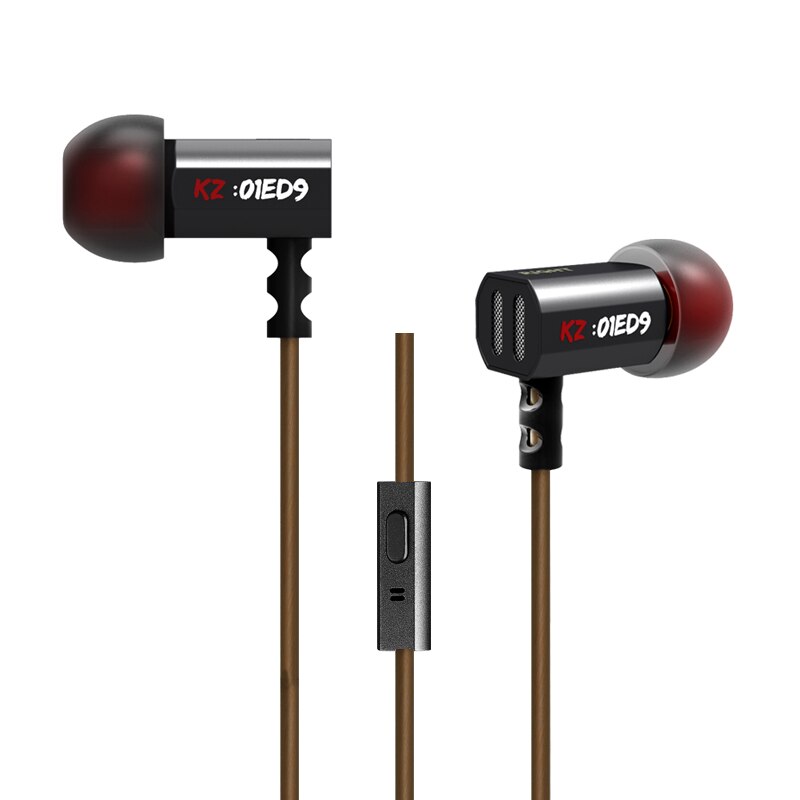 KZ ED9 In Ear Earphones Dynamic Drive Bass Music Phone Headset Fever HIFI Zinc Alloy Metal Earphones KZ EDX ZSTX ZSNPRO ATE: black with mic