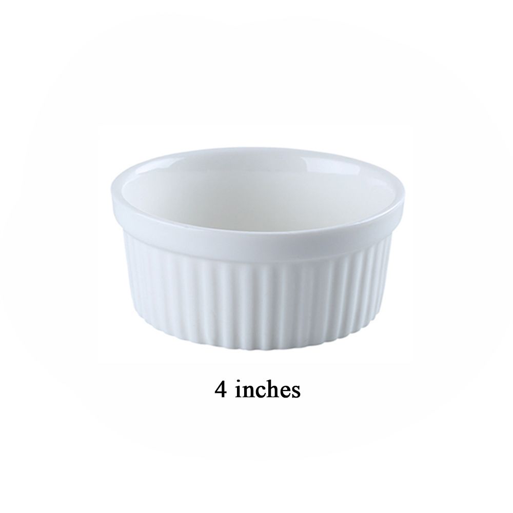 Bowls Cake Bowl Dessert Bowl Baking Cup Baked Pudding Pudding Cup Pudding Contest Ceramics Bowls: 4 inches