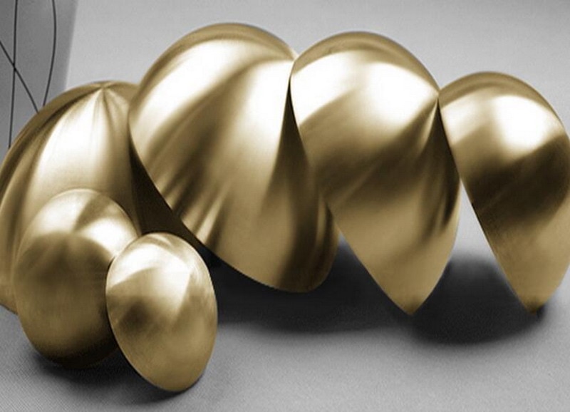 Rustfri stålkugler halvkugle halvkugleformet titanium halvkugleformet spejl letmetal dekorativt kugleformet hoved en formstøbt halvkugle