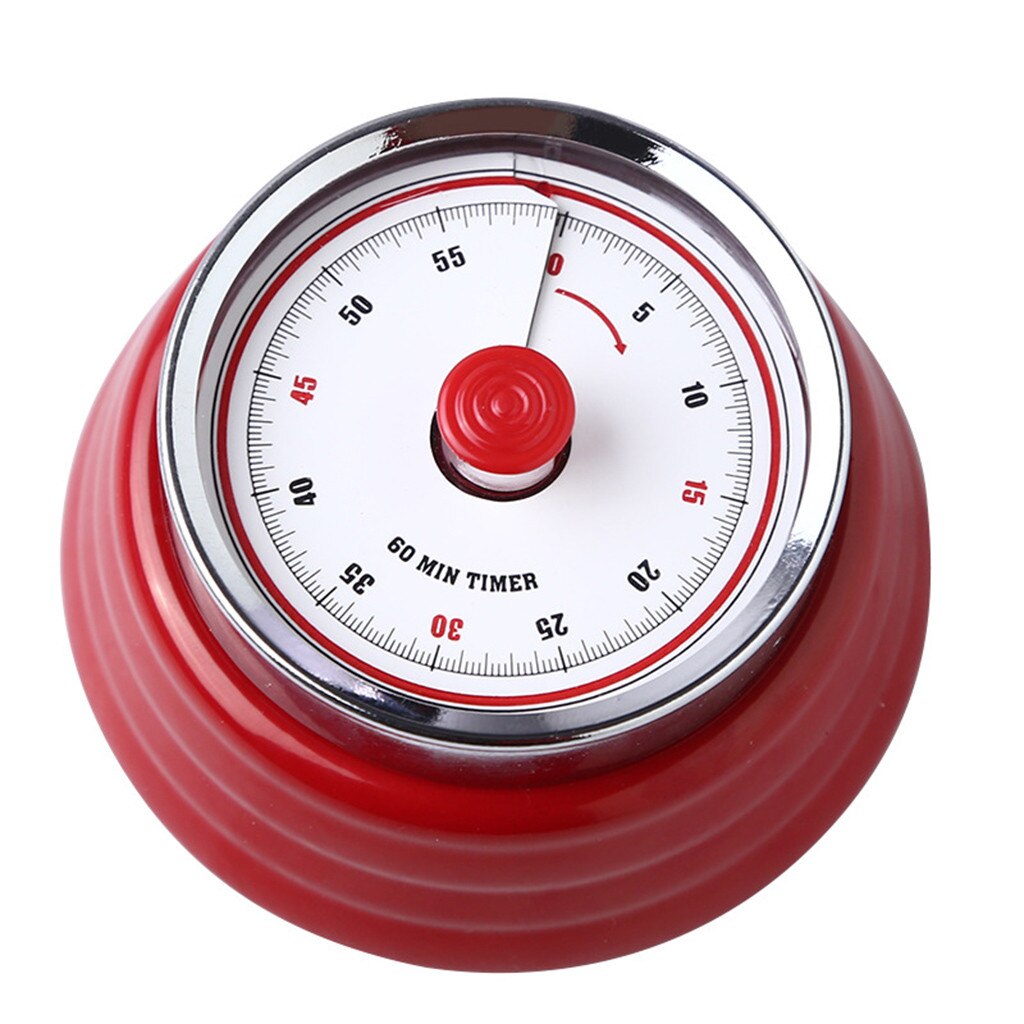 Retro Kitchen Timer Ring Bell Alarm Loud 60-Minute Kitchen Timer Dial Cooking Timer Retro Mechanical Clockwork Digit