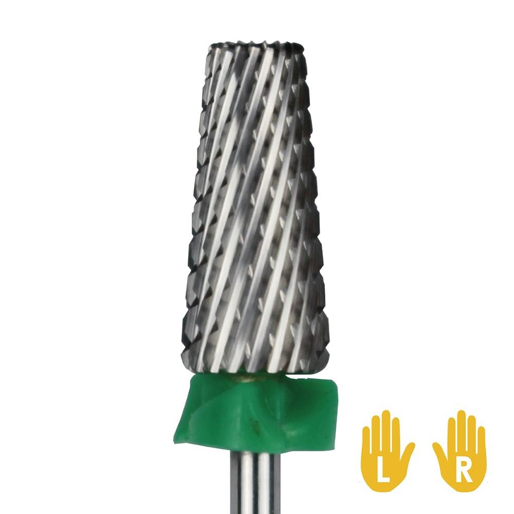 5 En 1 taladro de uñas de forma cónica multifunción, Cross Teeth Edition, broca para máquina de manicura de uñas: Coarse -C