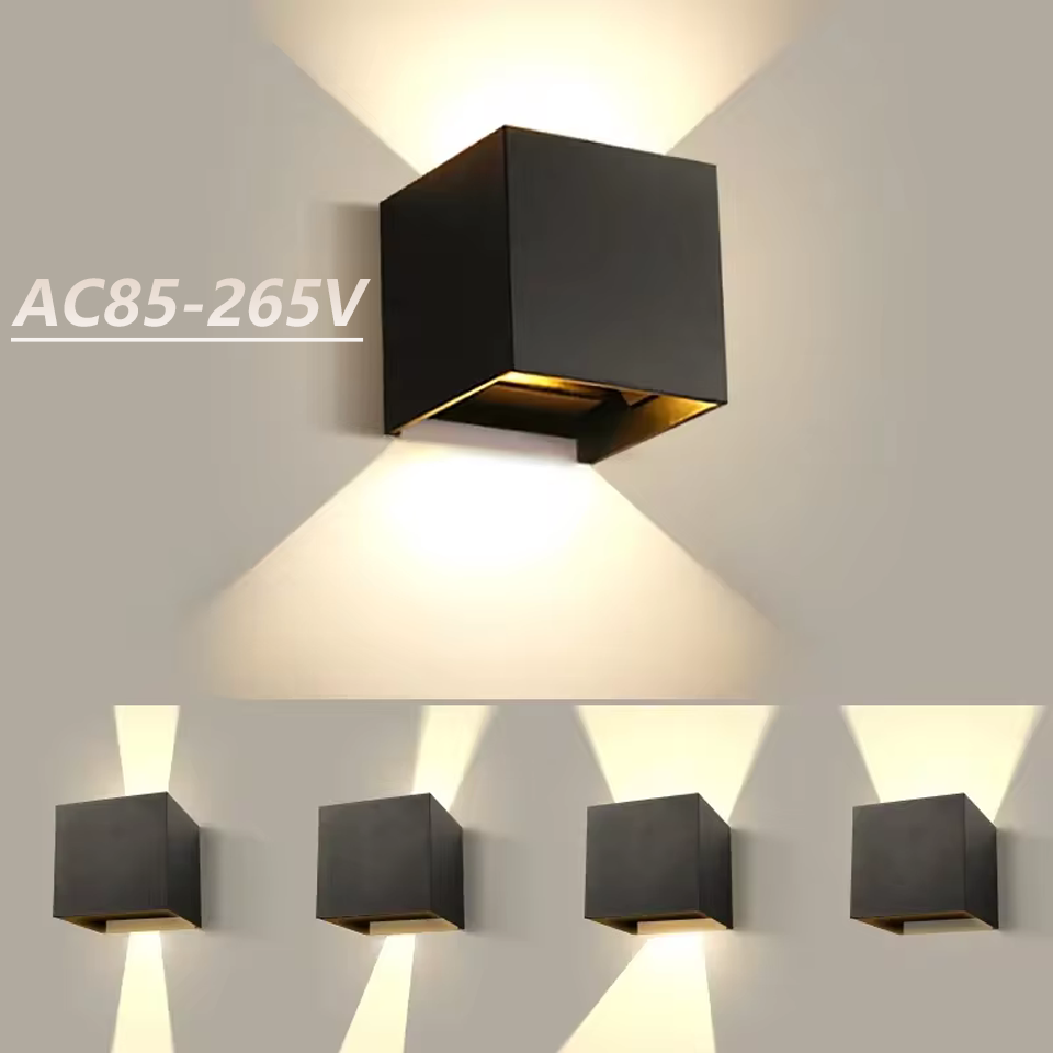 LED Moderne Wandlamp AC110V 220V 6W Koud Wit/Warm Wit Verstelbare Opbouw Kubus Led Tuin veranda Licht Binnen Buiten