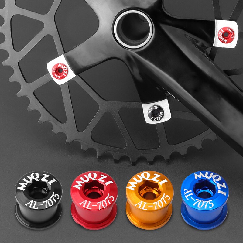 Tornillos para bielas de bicicleta, Tuercas para bielas de aleación de aluminio, superligeras, doble disco, 5 uds.