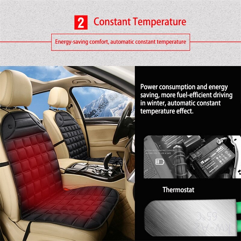 12v bilopvarmede sæder vinter sædeopvarmer bilsæde opvarmning pude dækker bil elektrisk opvarmet sæde bil styling vinter pad puder