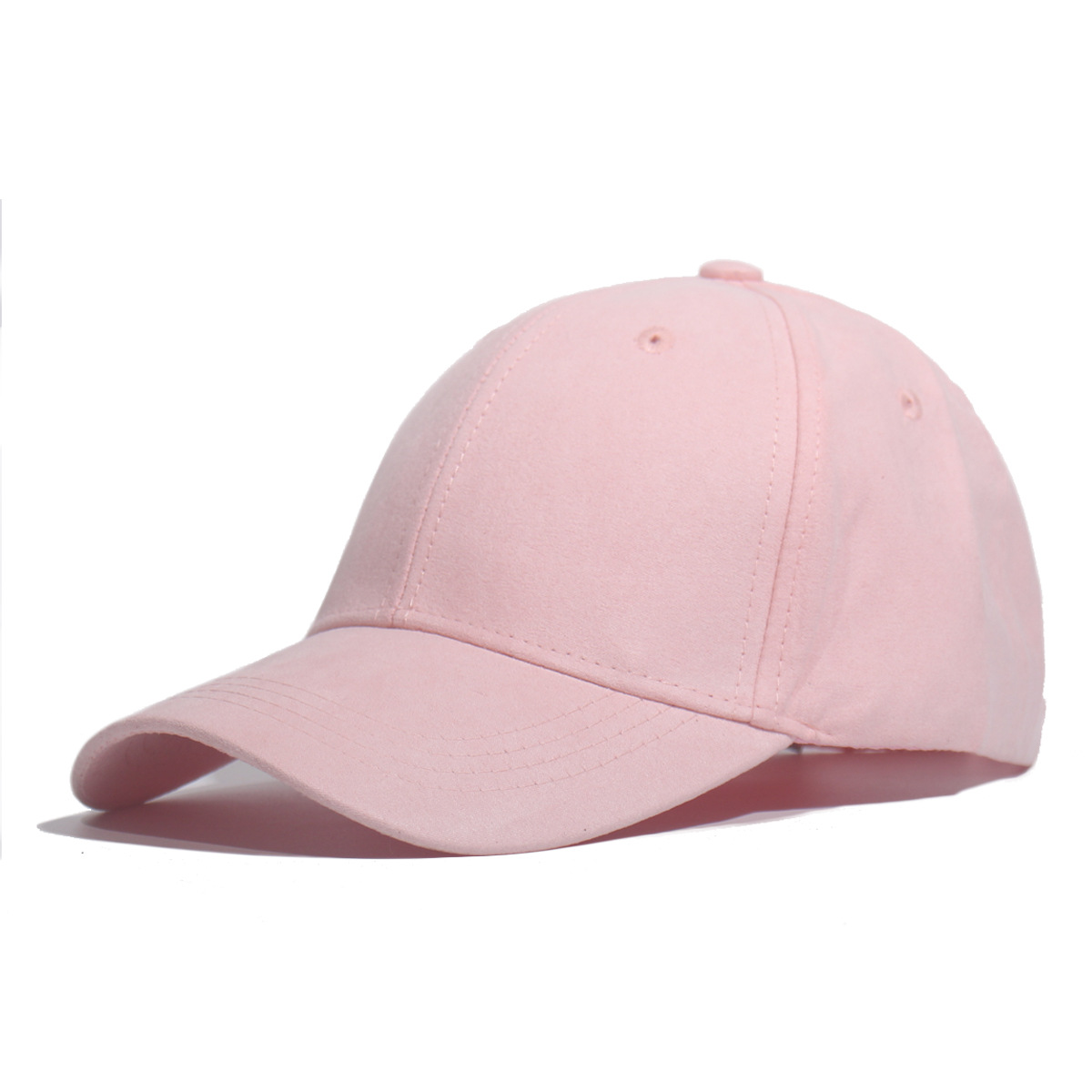 Casquette de Baseball en Daim pour Homme et Femme, Chapeau Solide, Jaune, Vert, Bon Marché, de: Rose