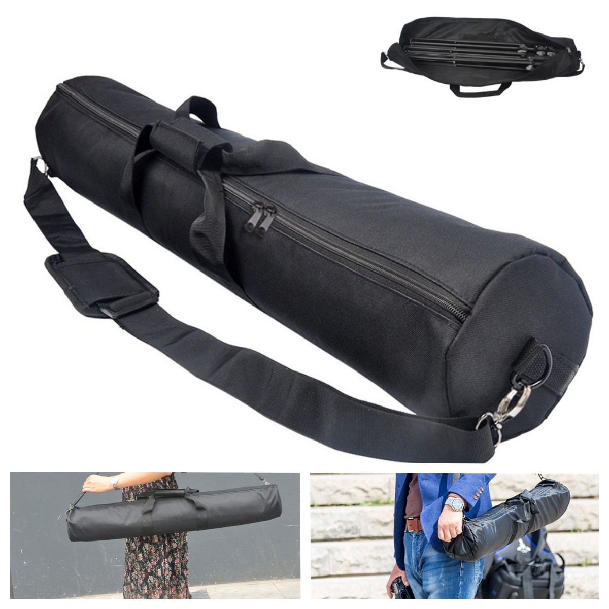 Trípode de tela Oxford impermeable para viaje, bolsa de almacenamiento portátil para micrófono, altavoces, soporte de iluminación, 60-120cm