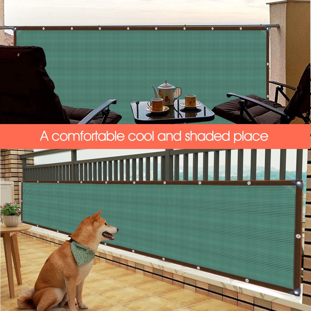 95% Anti-UV HDPE Dark Green Garden Shade Cloth Shade Fabric Cloth for Privacy Netting Sun Shading Sail Fence Sails Balcony Fence