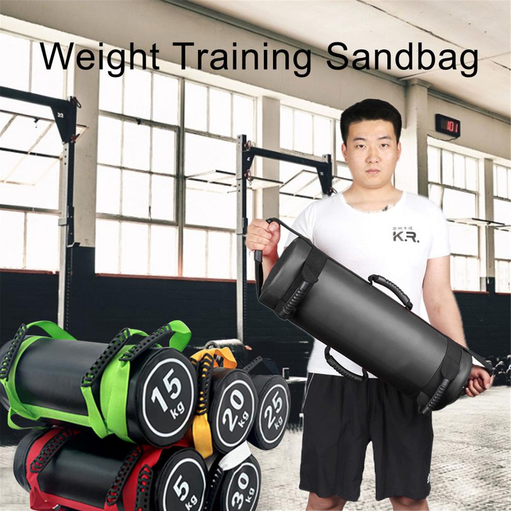 PVC Workout Sandbags Heavy Duty Adjustable Weights Sand Bag With Handle For Fitness