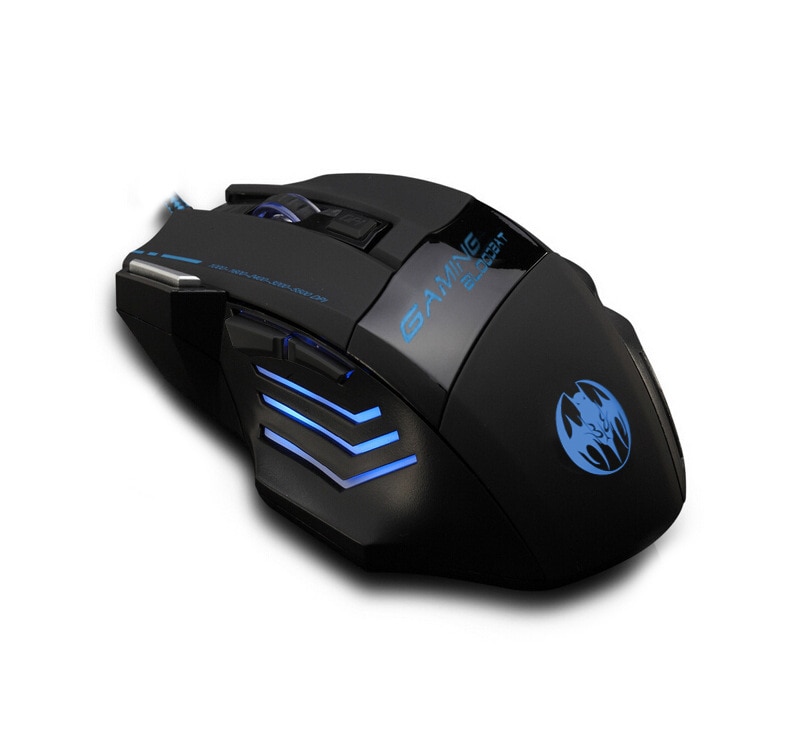 Mouse 5500 DPI 7 Button LED Optical USB Wired Gaming Mouse For QCK DOTA2 World Of Tanks Pro Gamer INGT