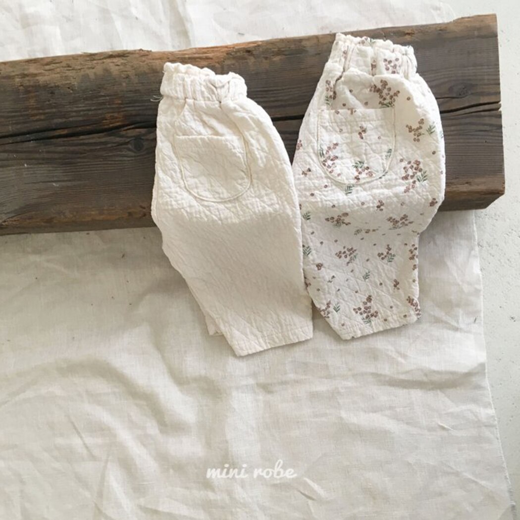 Schattige Baby Meisjes Bloemen Broek Linnen Geplooide Kids Casual Losse Broek Zachte Ademend Jongen Meisjes Harembroek Voor Baby Kleding