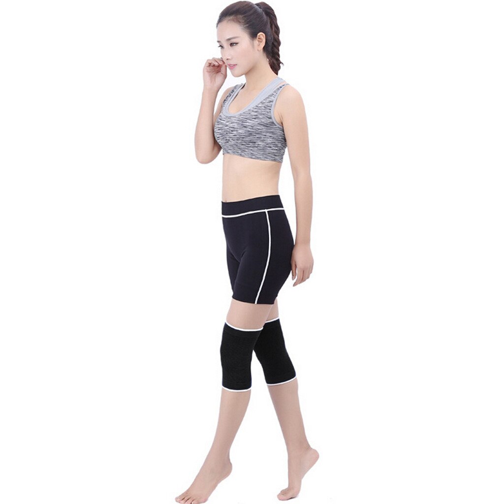 1 Pc Elastische Knee Blauwe Kniebeschermers Knie Brace Been Artritis Injury Gym Elastische Bandage Ondersteuning # YL10