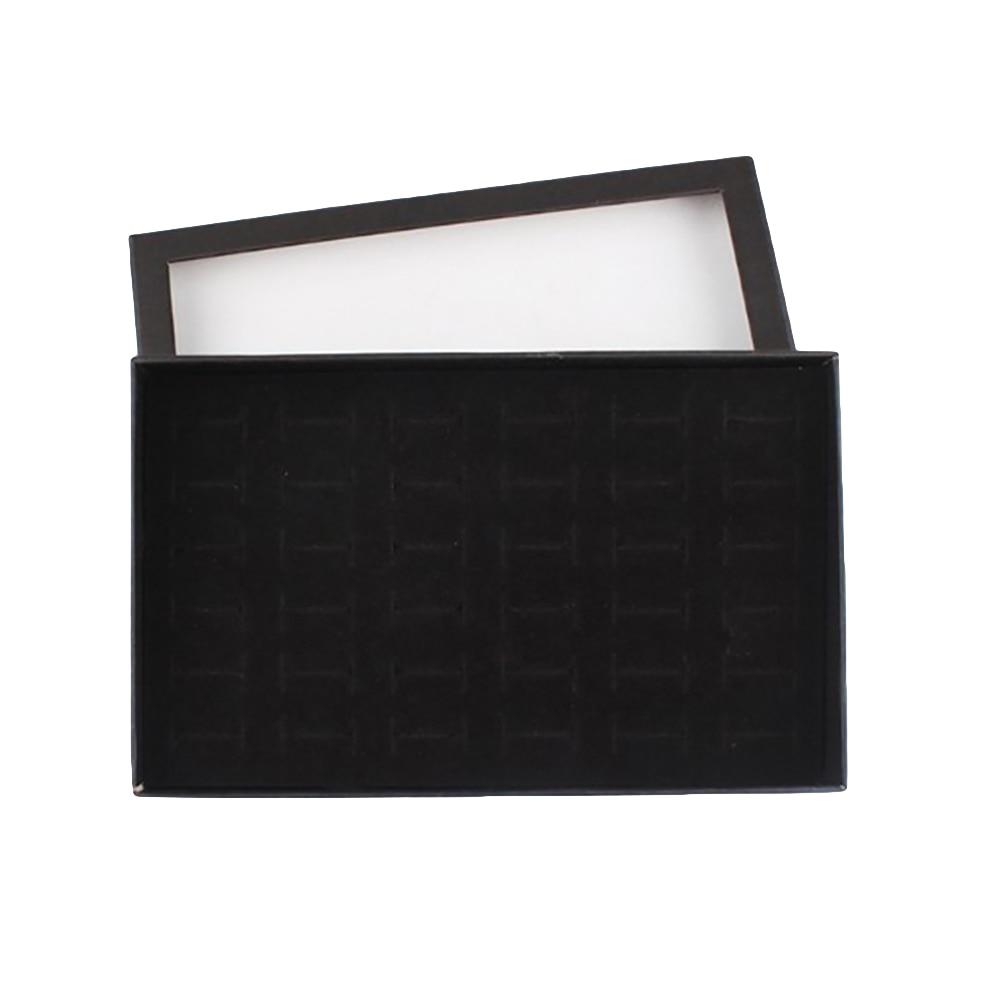 Jewelry Holder Transparent Jewelry Container 36 Slots Ring Display Holder Earring Jewelry Storage Box Organizer Sales