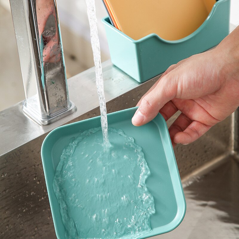 Spit Bone Dish Household Food Grade 6 Inch Plastic Spit Bone Dish Round Square Set Dining Table Garbage Plate