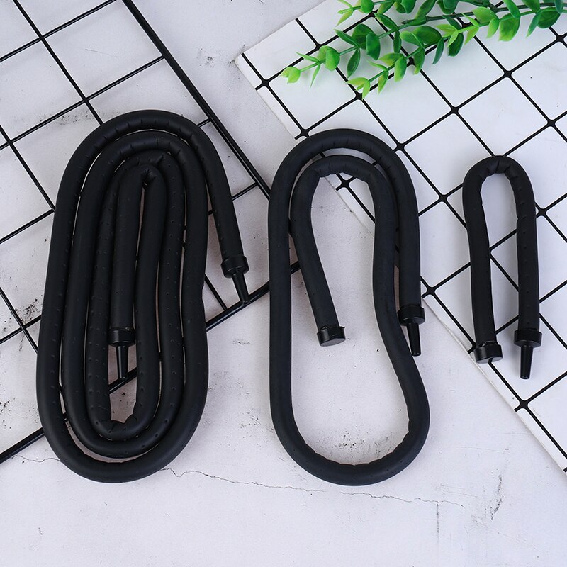 Sorte akvarier pumpe hydroponisk oksygen diffuser rør luft stein boble bar vegg gardin rør slange for akvarier 20/60/120cm