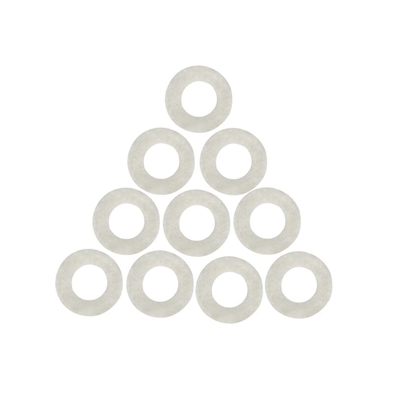 10 stk bomuldsfilt måtter trompet tastatur til trompet trombone reparation tilbehør diameter 1.8mm tykkelse 3mm
