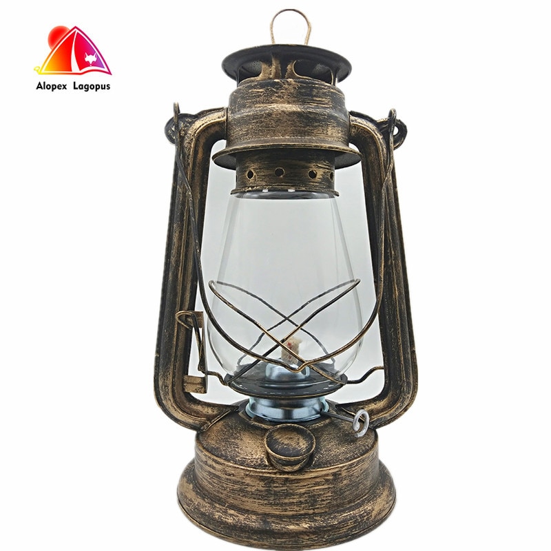 31 cm Grote Olie Lamp Hoge Helderheid Grote Capaciteit Vintage Stijl Kerosine Lamp Licht Voor Bar Coffee Shop LED tafellamp