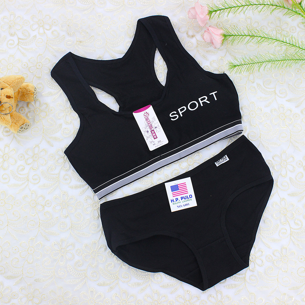 Teenager Mädchen Unterwäsche Mädchen Unterwäsche Junges Mädchen Höschen und Bh Set Mädchen Sport Bh Teen Dessous 8-15Years