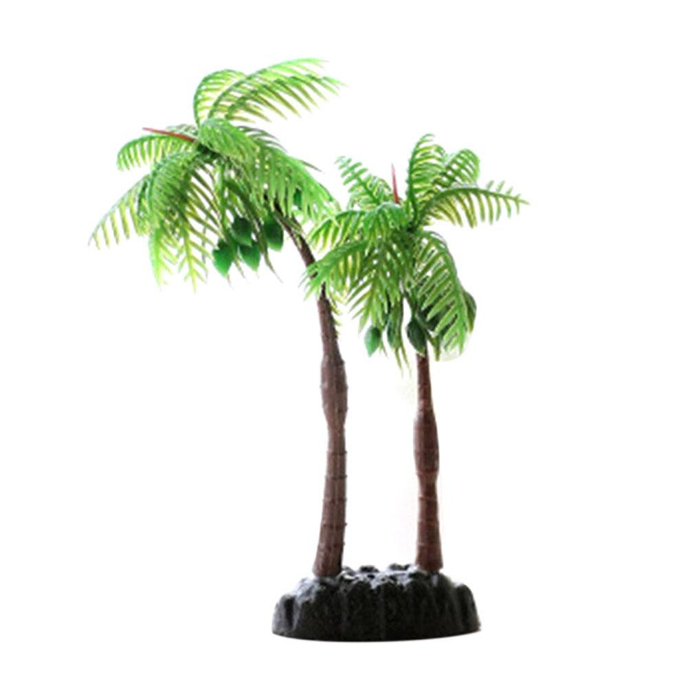 Plastic Simulation Coconut Tree Water Plants Small Coconut Tree Fish Tank Aquariums Landscape