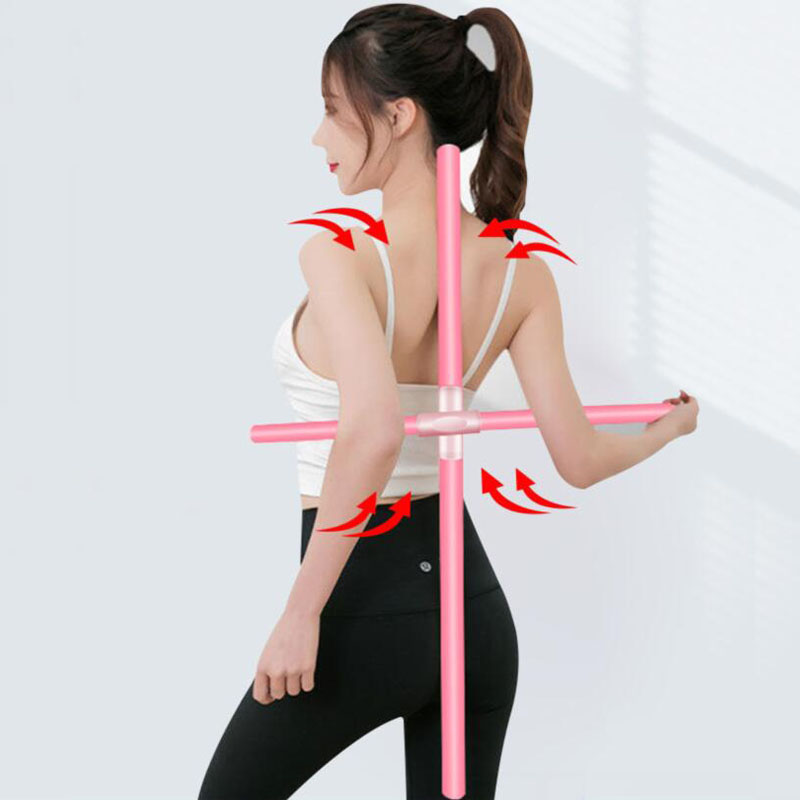 2 stk yoga sticks stretching værktøj skulder ryg korrigerende stick yoga tilbehør åben skulder skønhed ryg form træning