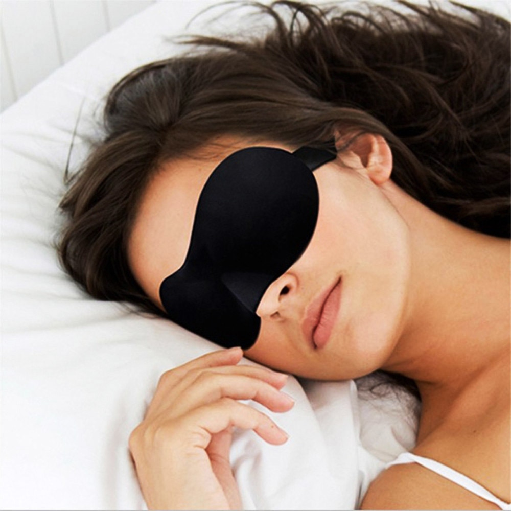 3D Reizen Slapen Oogmasker Traagschuim Gewatteerde Shade Cover Rest Sleep Eyepatch Blinddoek Shield Slaap Masker