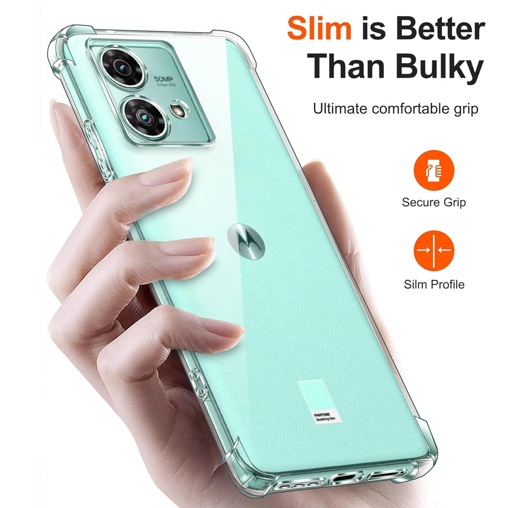 Transparent Clear Soft Case For Motorola Edge 40 Neo Armor Shockproof Cover Coque Moto Edge60 Fusion Edge50 50 60 Pro 5G Bumper