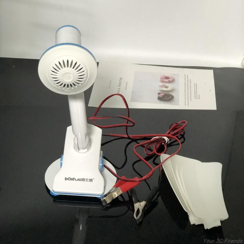 16.5Inch 12V 8W Stille Plafond Ventilator Een Snelheid Rustig Clip Op Ventilator Bureau Ventilator Voor Camping Tent outdoor Auto Suv Slaapkamer C63A