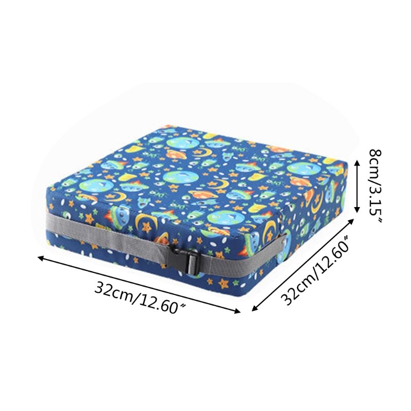 Portable High Chair Pad Booster Dining Room Adjustable Detachable Sponge Seat Cushion for Toddler Kids Baby Infant