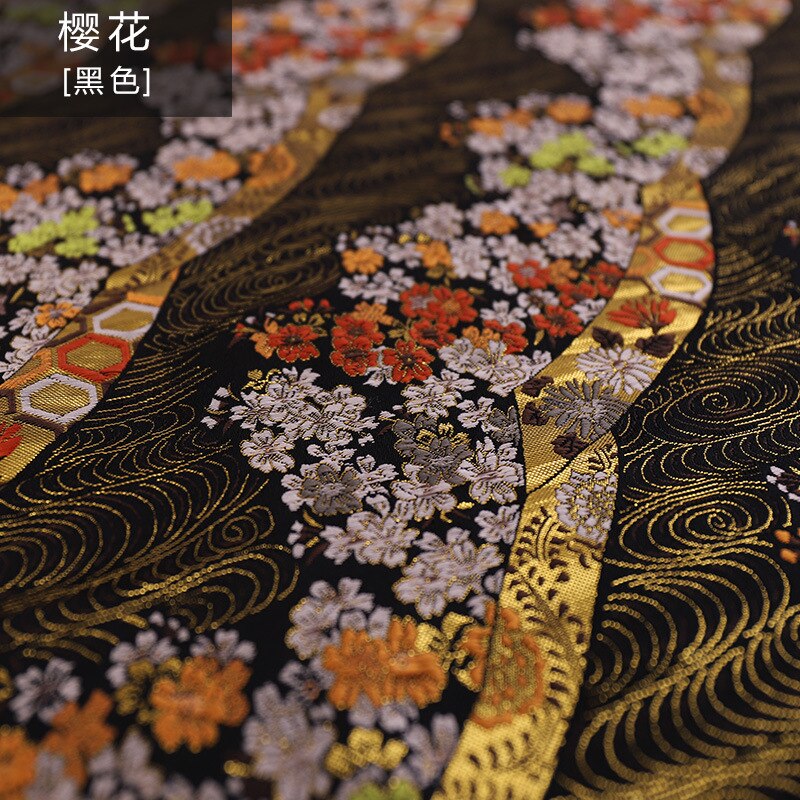 Bride kimono Brocade Fabric Damask Jacquard Apparel Costume Upholstery Furnishing Curtain Material cushion fabric 75cm*50cm