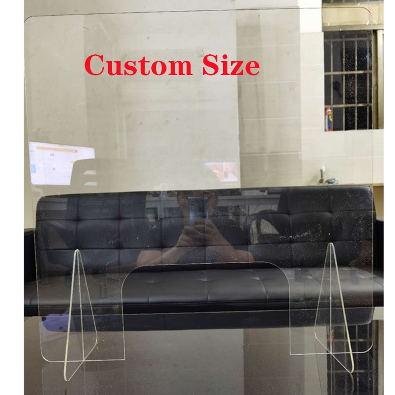 Screen Anti-spray Transparent Desktop Isolation Protection Board Sneeze Guard Shield Desk Partition Baffle