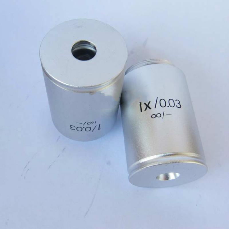 Objective Lens Microscope Low Magnification Objective Lens 1x 2x Infinity Objective Lens Microscope Accessories