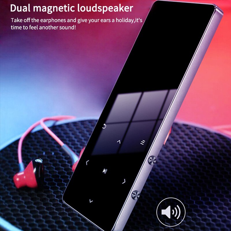 Metal Bluetooth MP4 Player 8GB 16GB Music Player Touch Key FM Radio Video Play E-book HIFI Player Walkman lossless audio player