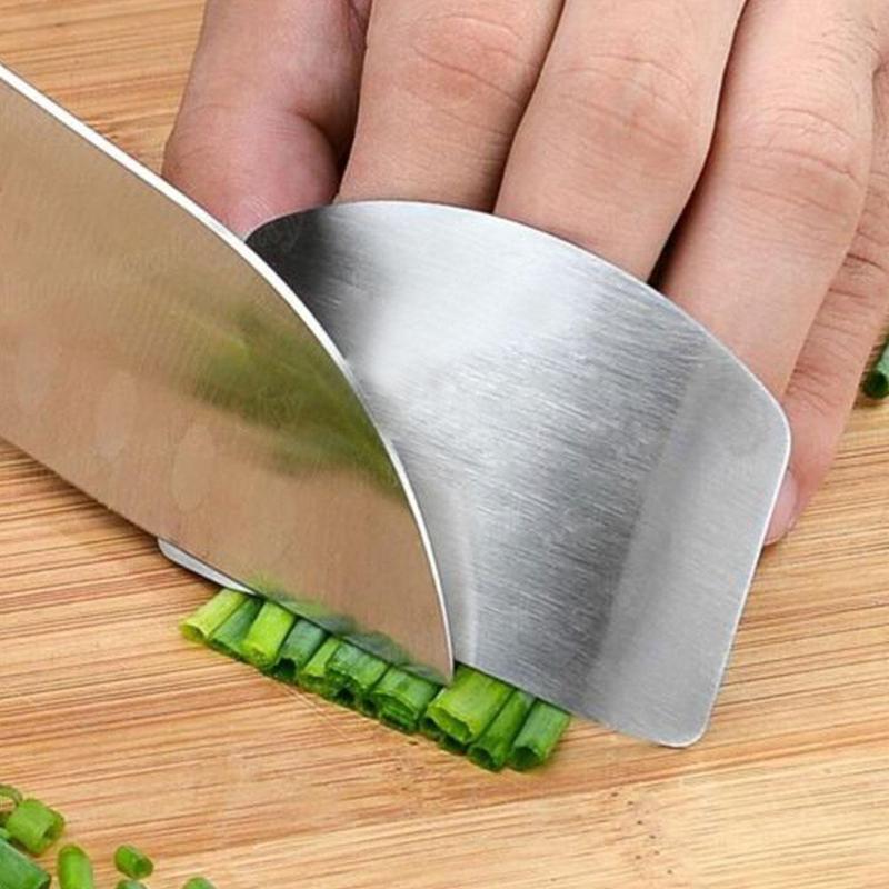 1Pcs Finger Guard Protect Finger Hand Cut Hand Protector Cut Stainless Gadgets Protection Finger Knife Kitchen Tool Tool St W8O6: Default Title