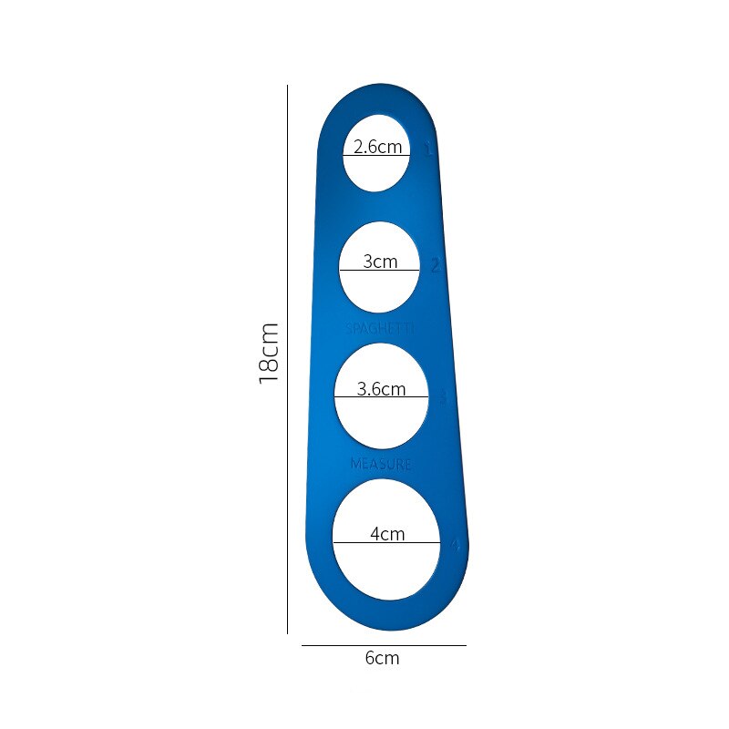 Stainless Steel 4 Hole Spaghetti Ruler Spaghetti Measurer Kitchen Utensil Spaghetti Ruler: 06