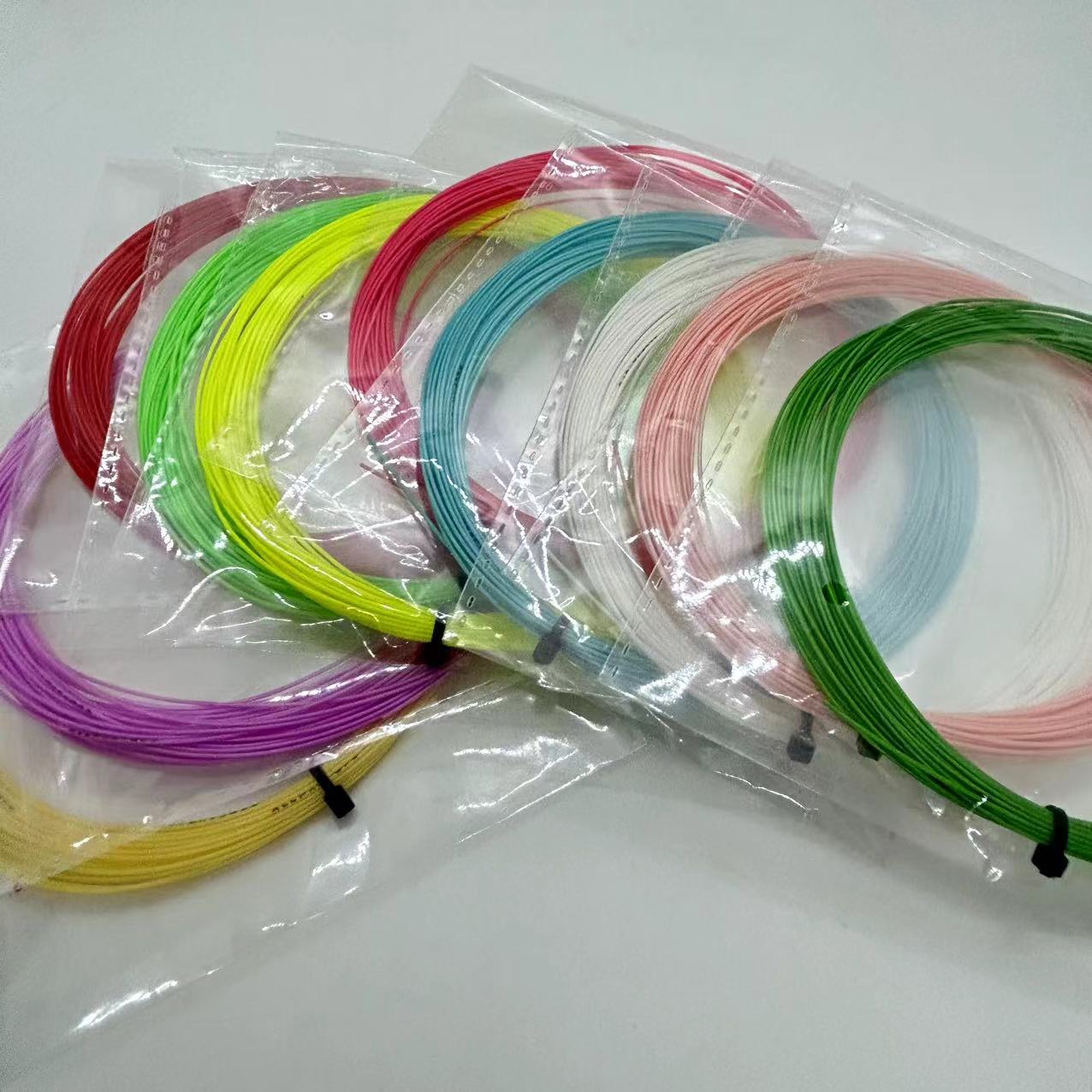 Whole 50Pcs GP3 Badminton Racket String 0.7mm High Durable Polymer Badminton String Ball Net 28 Pounds Training GP3 pp packing