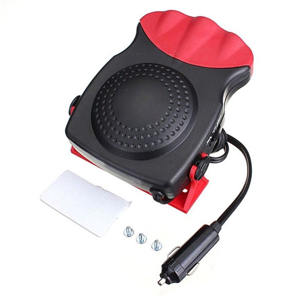 BOROCO Auto -verwarmings Voorruit, 12V 300W Auto -verwarming Draagbare Autosnoter en Ontdooier van Keramische Voertuigverwarmingsventilator Zwart