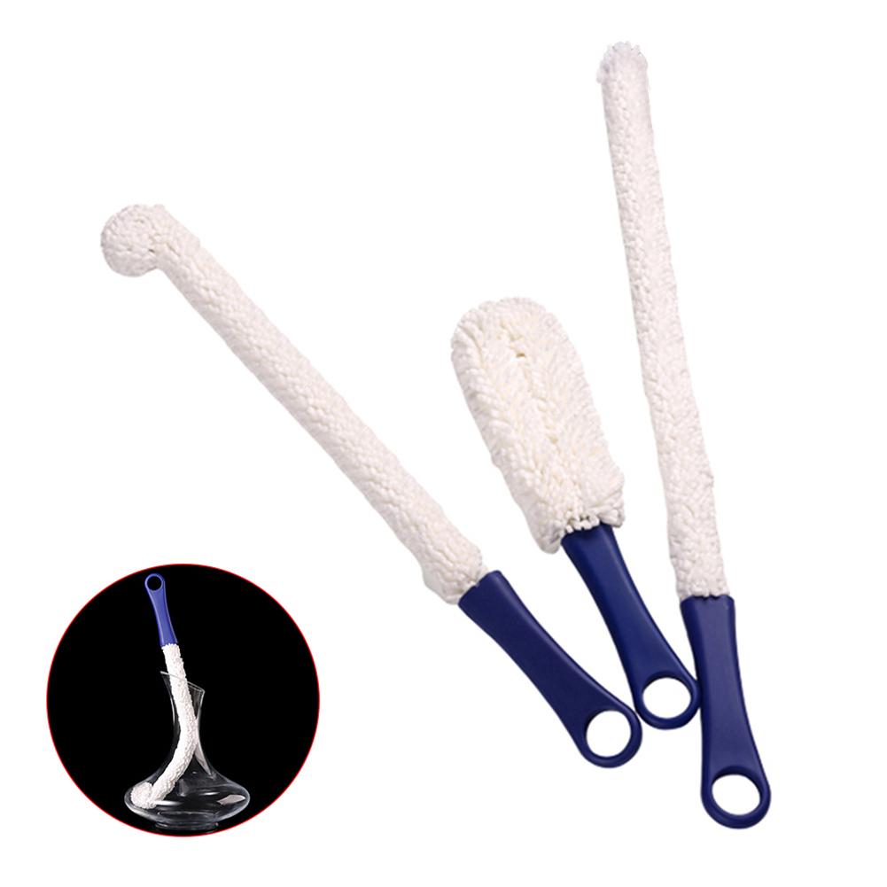 Long Neck Bendable Foam Tipped Goblet Glass Decanter Stemware Cup Washing Brush Wine Glass Bar Kitchen Cleaner Tools Tea Brushes