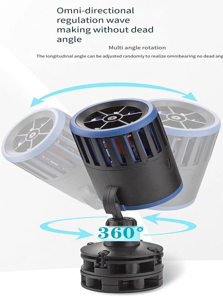 Fish tank wave pump ultra-quiet small surfing manure blowing ring pump wave device diving fish poop pumping device fish tank acc